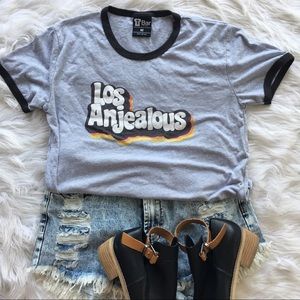 T Bar x Cotton On Los Anjealous LA Graphic Tee M